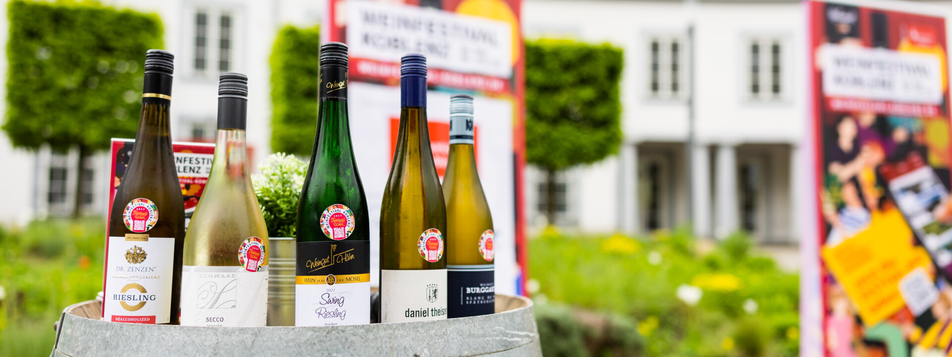 Festivalweine des Weinfestival Koblenz © Koblenz-Touristik GmbH, Kai Myller Festivalweine des Weinfestival Koblenz 2023 © Koblenz-Touristik GmbH, Kai Myller