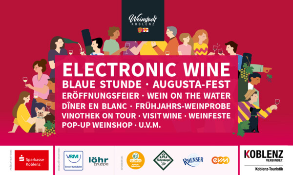 Graphic with program for Koblenz Wine Festival © Koblenz-Touristik GmbH