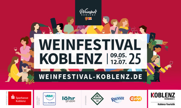 Grafik mit Programm für Weinfestival Koblenz © Koblenz-Touristik GmbH Grafik mit Programm für Weinfestival Koblenz © Koblenz-Touristik GmbH