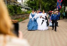 Augusta-Fest © Koblenz-Touristik GmbH, Kai Myller Kaiserin Augusta mit Ihrem Gefolge auf dem Augusta-Fest © Koblenz-Touristik GmbH, Kai Myller